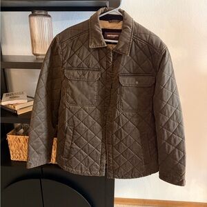Johnston & Murphy Quilted Field Jacket in Olive